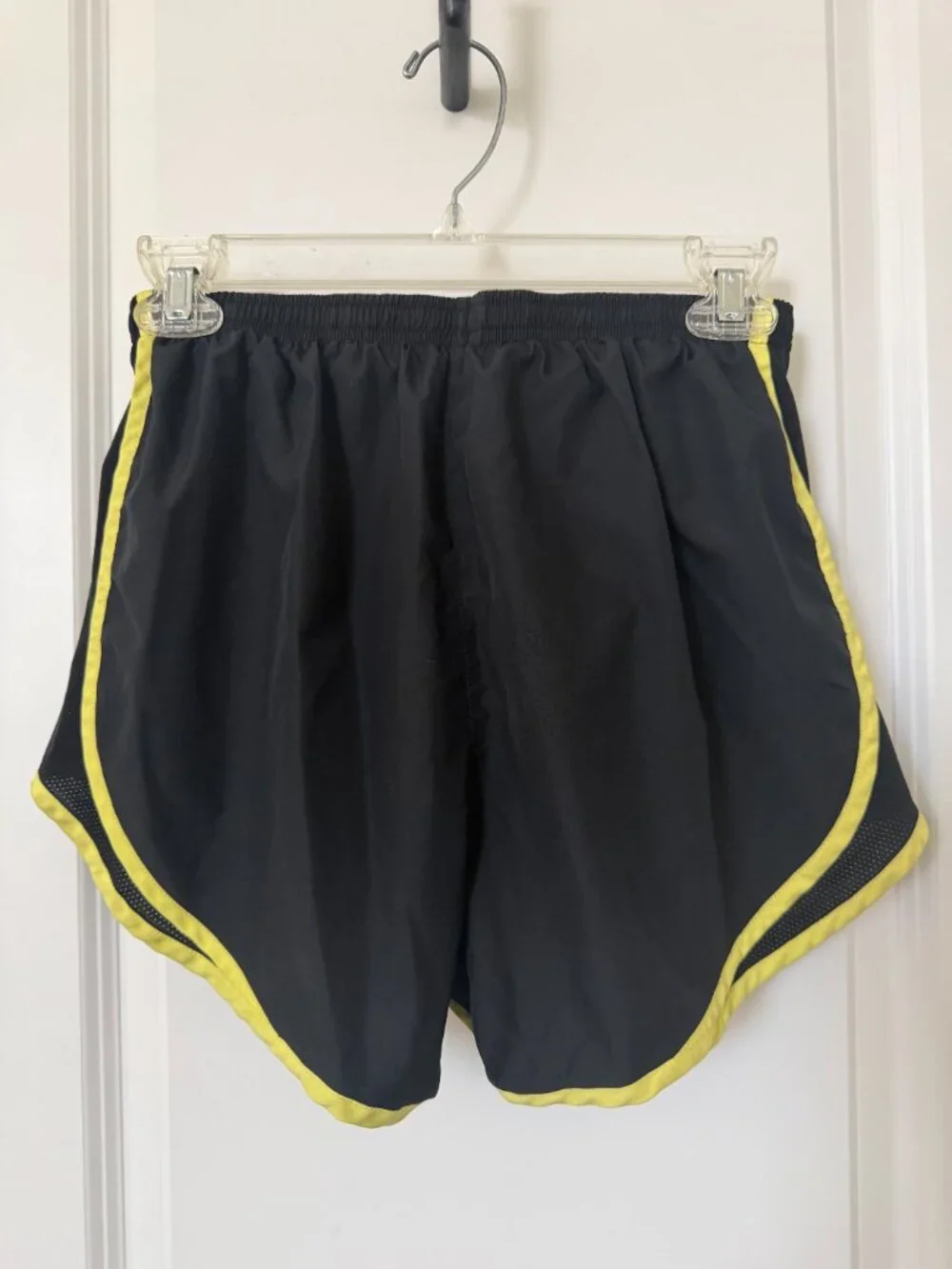 Women's Nike Dri-FIT Black and Yellow Running Short